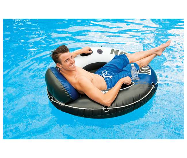 43116E-BW + 2 x 58825EP Bestway Rapid Rider 53-Inch Inflatable Tube (2 Pack) + River Run Tube (2 Pack)