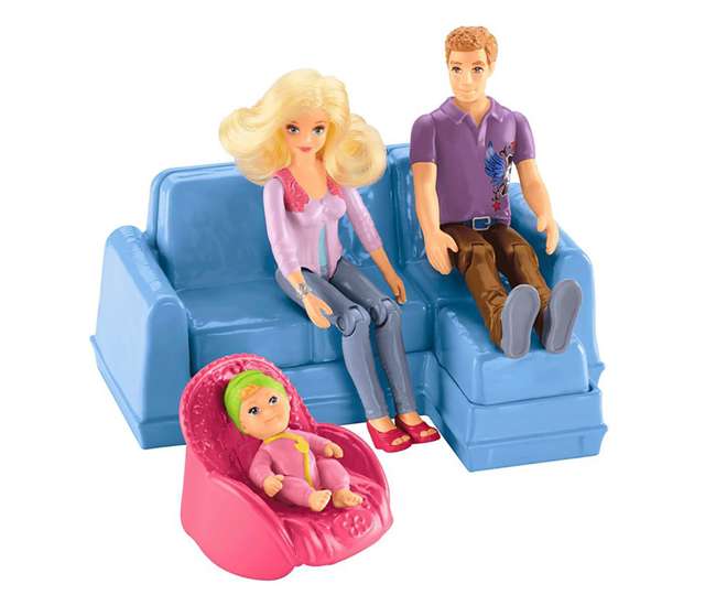 BFR48-U-C Fisher-Price Loving Family 4 Story Children's Toy Dollhouse Playset (For Parts)