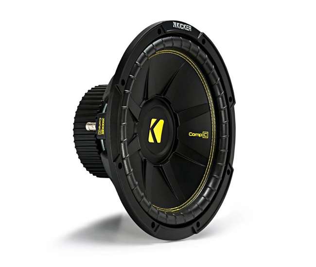 QDODGE124DOOR + 2 x44CWCS124+R1100M+4GAMPKIT-SFLEX 2 Kicker 12-Inch 600W Subwoofers w/ Dodge Ram Quad Cab '02- 12-Inch Box with Amp with Wiring (Pair)