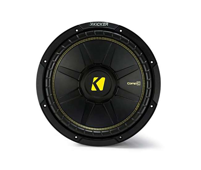 QDODGE124DOOR + 2 x44CWCS124+R1100M+4GAMPKIT-SFLEX 2 Kicker 12-Inch 600W Subwoofers w/ Dodge Ram Quad Cab '02- 12-Inch Box with Amp with Wiring (Pair)