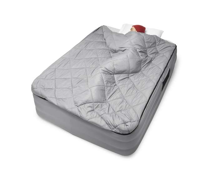 TGT-BEDKIT-2 Tahoe Gear Queen Size Quilted Fitted Sheet Cover & Blanket for Air Mattresses