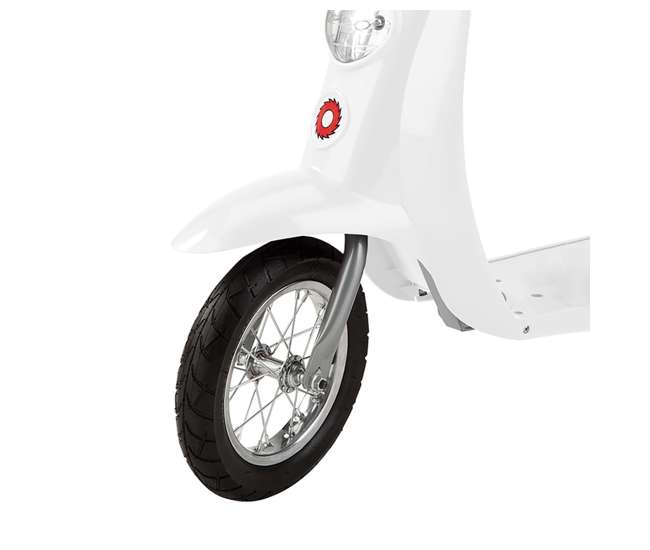 15130608 + 97778 + 96785 Razor Pocket Mod 24V Electric Retro Scooter, Kids Helmet, & Elbow & Knee Pads