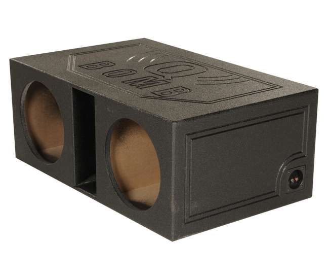QPOWER QBOMB12V 12" Dual Vented Car Audio Subwoofer Enclosure QBOMB12VL