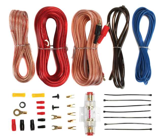 PX-1000.4 + AKS8 Crunch PX-1000.4 4 Channel 1000W Amp Stereo Amplifier with Wiring Kit