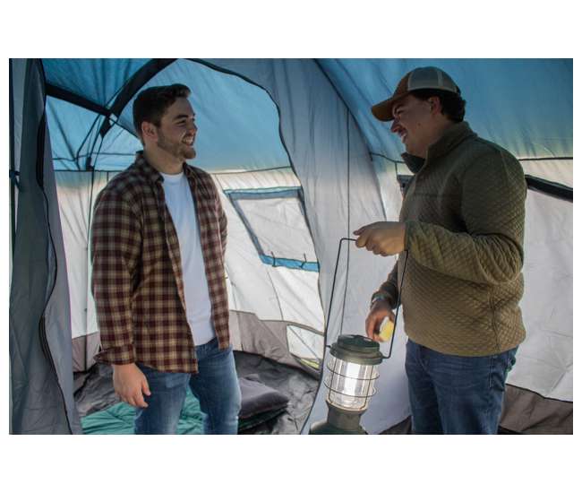 TGT-CARSON-18-B-U-A Tahoe Gear Carson 3 Season 14 Person 25x17.5' Family Cabin Tent, Red (Open Box)