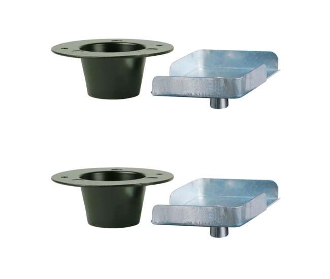 (2) Metal Spinner/Kicker Plates & Funnel Kits for Moultrie Game Feeders