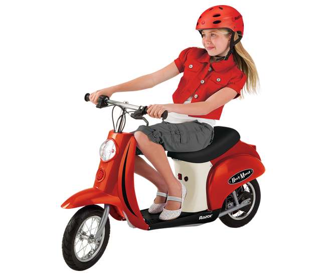 15130656 + 97778 + 96785 Razor Pocket Mod (Red) with Helmet, Elbow and Knee Pads