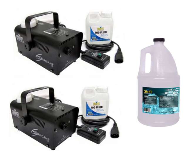 H700 + FJU Chauvet H 700 Hurricane Fog/Smoke Pro Machines H-700 (2) + 1 Gallon FJU Fog Fluid