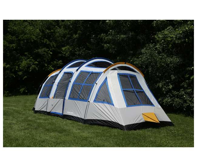TGT-PRESCOTT-12-B Tahoe Gear Prescott 12 Person Instant Family Camping Cabin Tent, Blue(For Parts)