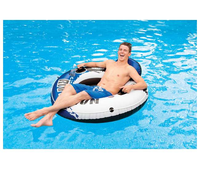 43116E-BW + 2 x 58825EP Bestway Rapid Rider 53-Inch Inflatable Tube (2 Pack) + River Run Tube (2 Pack)