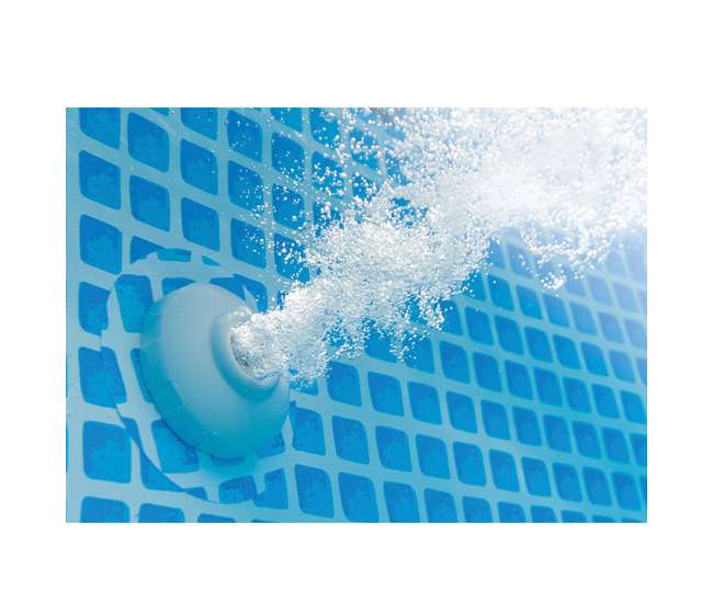26723EH + 28032E Intex 15 Foot Prism Frame Pool Set with Debris Cover
