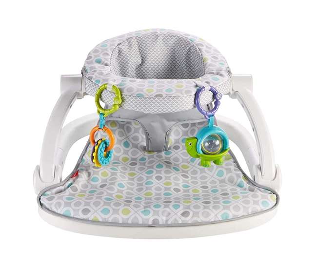 FLD88 Fisher-Price Supportive Sit-Me-Up Comfy Interactive Floor Seat Infant Mat Toy