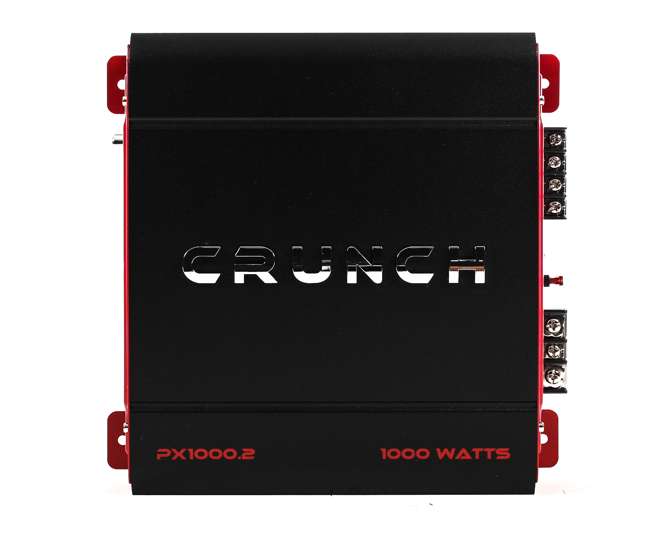PX-1000.2 + 2 x AKS8 Crunch PX-1000.2 2-Channel 1000 W Amplifier + Wiring Kit (2 Pack)