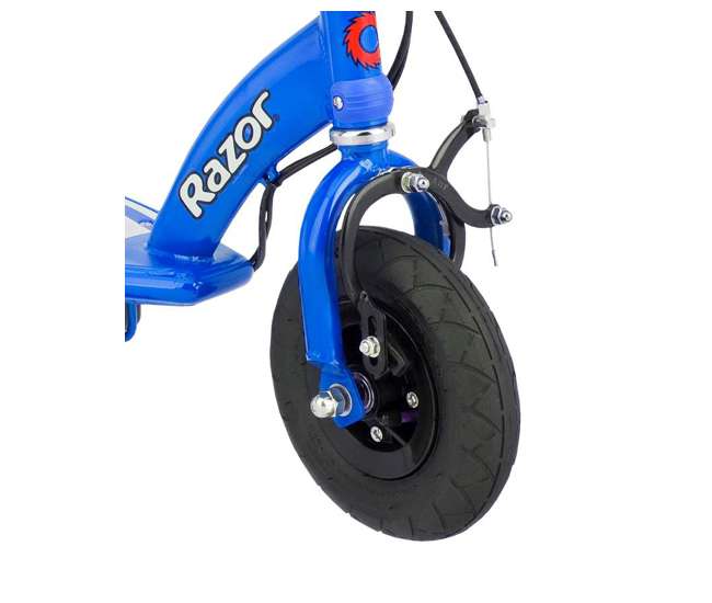 13111240 + 97778 + 96785 Razor E100 Electric Scooter (Blue) with Helmet, Elbow & Knee Pads