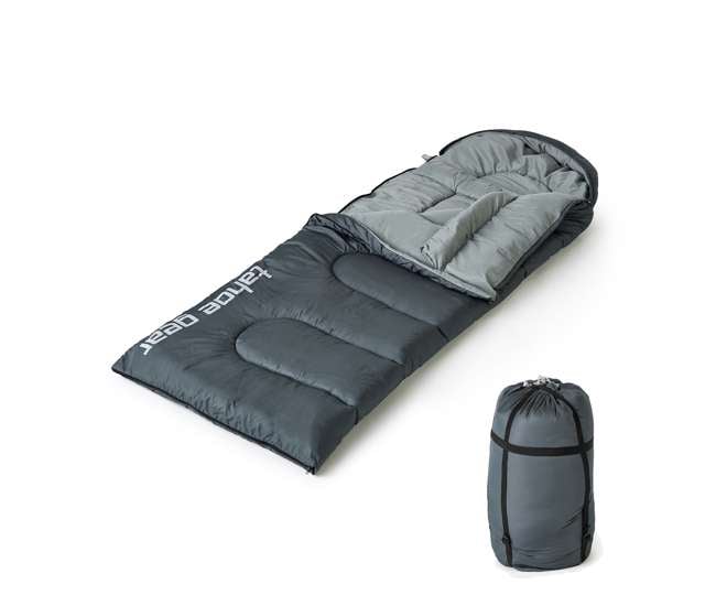 TGT-SLEEPBAG-20 Tahoe Gear 20 Degree Rectangular Lightweight Camping Excursion Sleeping Bag