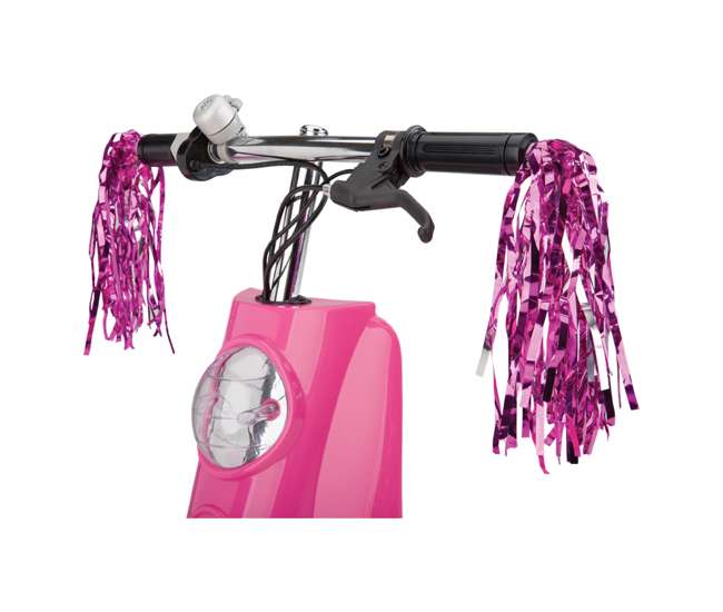 15130659 + 97783 Razor Pocket Mod Electric Sweet Pea Scooter & Youth Helmet (Pink)
