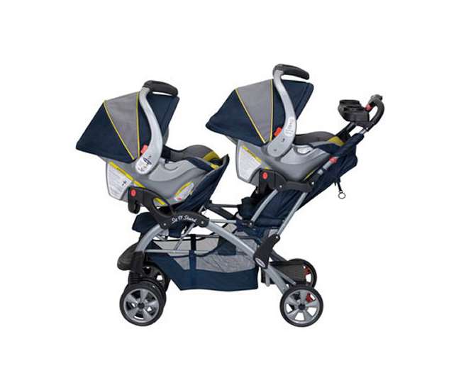 Baby Trend Sit N Stand Double Inline Stroller Twin Car Seat Travel
