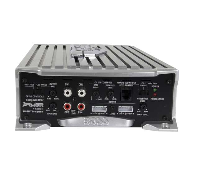 AR16004 + AKS8 Boss Audio AR1600.4 1600W 4 Channel Amplifier with 8 Ga Amp Kit