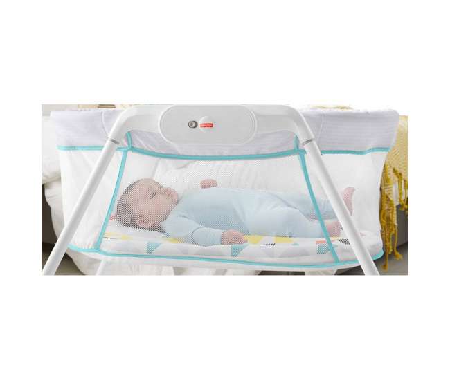 fisher price stow and go bassinet safety