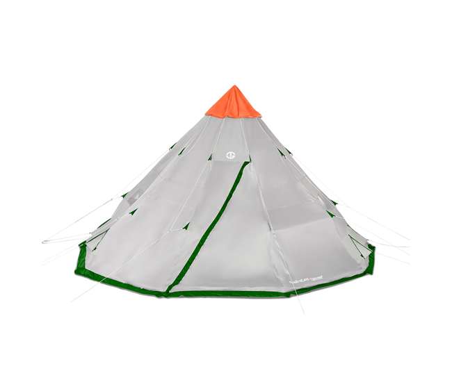 TGT-BIGHORNXL-12-B Tahoe Gear Bighorn XL 18 x 18 Feet 12 Person Teepee Cone Shape Camping Tent