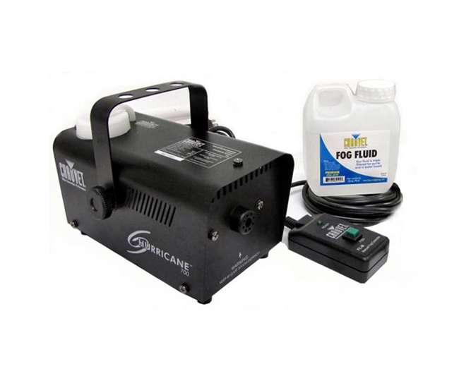 H1600 + H700 + FJU CHAUVET DJ Hurricane 1600 Fog Machine + Hurricane H700 Fog Machine + Fog Juice