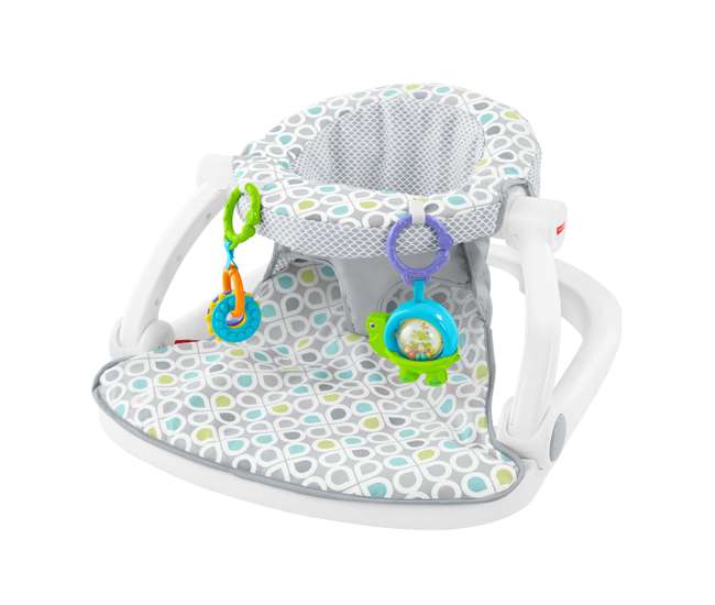 FLD88 Fisher-Price Supportive Sit-Me-Up Comfy Interactive Floor Seat Infant Mat Toy