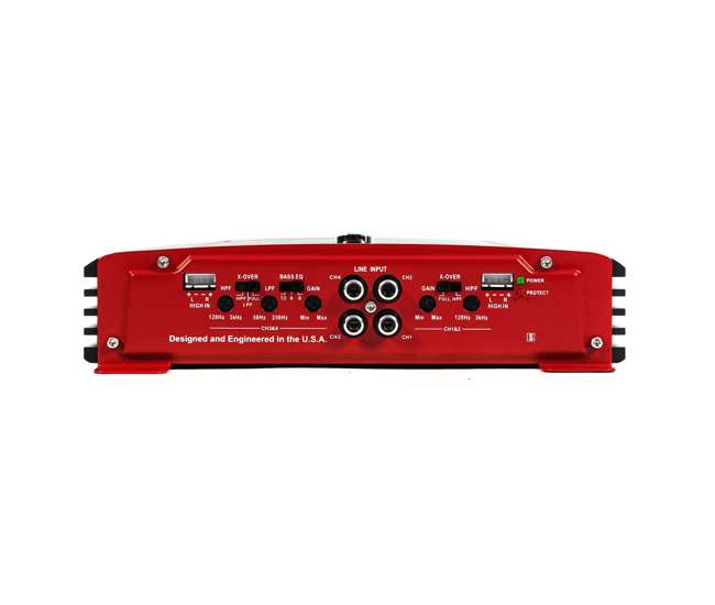 PX-1000.4 + AKS8 Crunch 4-Channel 1000-Watt A/B Amplifier (Pair) & Wiring Kit