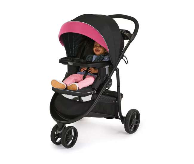 2081084 Graco Modes 3 Lite DLX Baby Stroller & Infant Car Seat Travel System, Arbis Pink