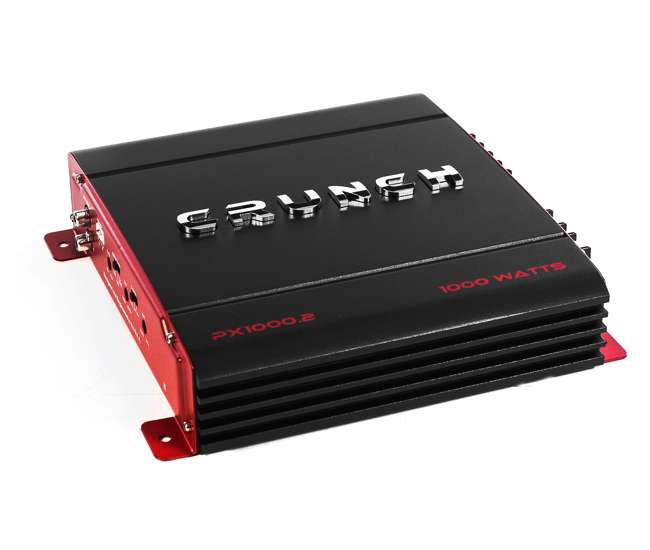 PX-1000.2 + 2 x AKS8 Crunch PX-1000.2 2-Channel 1000 W Amplifier + Wiring Kit (2 Pack)