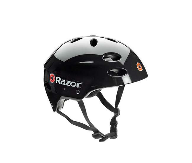 13181112 + 97778 Razor E100 Kids Motorized 24 Volt Electric Powered Ride On Scooter with Helmet