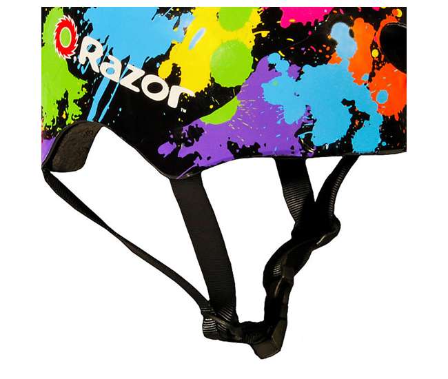15130659 + 97913 + 96785 Razor Pocket Mod Mini Electric Scooter Bundle with Rainbow Helmet & Safety Pads