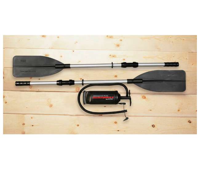 Intex Excursion 4 Inflatable Boat Set & Motor Mount Kit 68324EP + 68624E