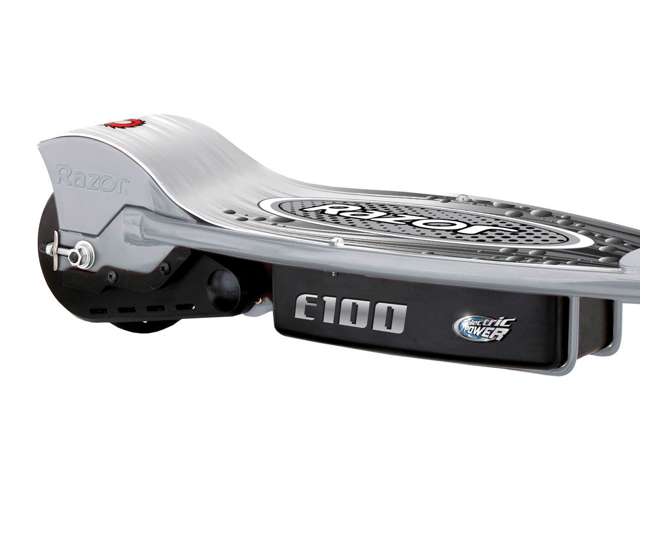 13181112 + 97778 Razor E100 Kids Motorized 24 Volt Electric Powered Ride On Scooter with Helmet
