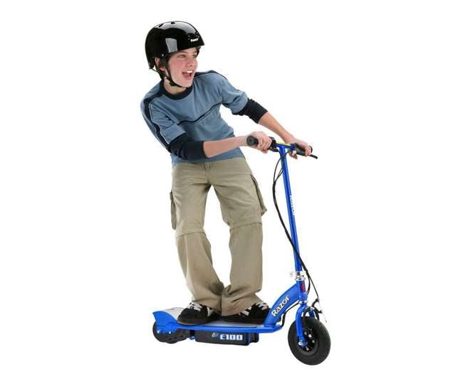 13111163 + 13111240 Razor Electric Motorized Kids Scooters, 1 Pink & 1 Blue