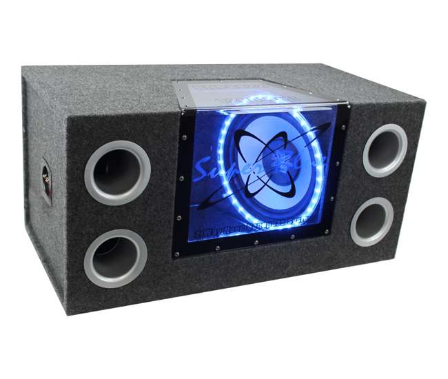 BNPS122 + R1100M + AKS8 Pyramid BNPS122 12-Inch 1200W Subwoofer with Box + 1100W Mono Amp + Amp Kit