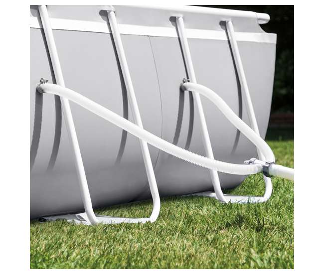 26797EH + 2 x 58868EP + 58821EP Intex Oval Pool w/ Inflatable Loungers and Cooler Float