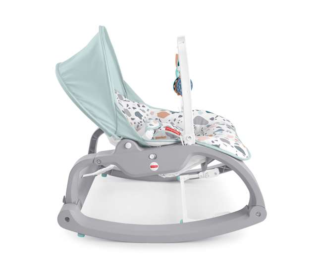 GHY58 Fisher Price Infant to Toddler Portable Deluxe Baby Seat Rocker, Pacific Pebble