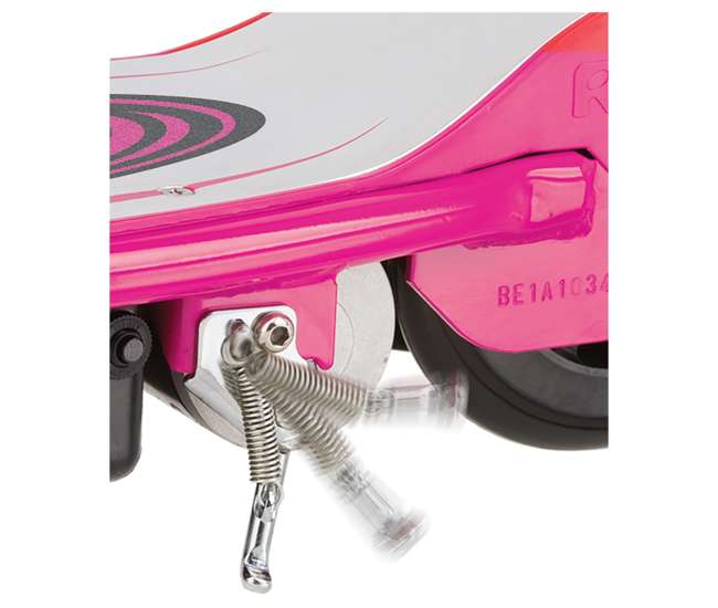 13111269 Razor E175 Rechargeable Electric Powered Kids Scooter & V17 Helmet, Pink & Black