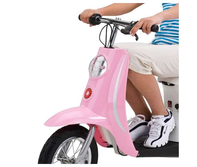 15130610 Razor Pocket Mod Miniature Euro 24V 250W Kids Motor Powered Scooter & Helmet