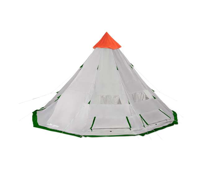 TGT-BIGHORNXL-12-B Tahoe Gear Bighorn XL 18 x 18 Feet 12 Person Teepee Cone Shape Camping Tent