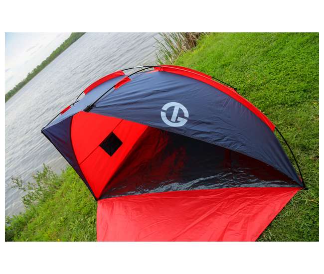 TGT-CRUZBAY-2-RB Tahoe Gear CruzBay Shelter Shade Tent Canopy, Coral Red, Certified Refurbished
