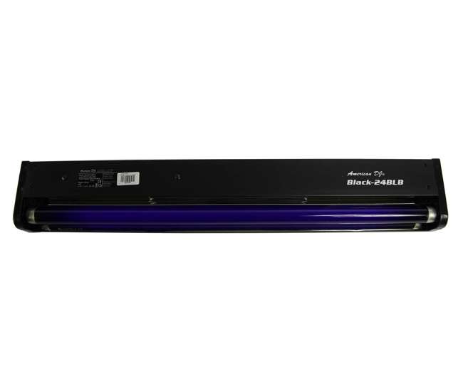 BLACK-24BLB + MINISTROBE-LED + H700 American DJ BLACK-24BLB 24" UV Blacklight + CHAUVET Strobe Light + H700 Fog Machine