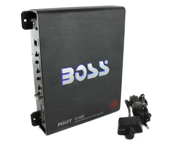 44TCWC104 + R1100M + AKS8 Kicker 44TCWC104 10-Inch 600W /Truck Subwoofer with Box with Amplifier with 8 Gauge Amp Kit