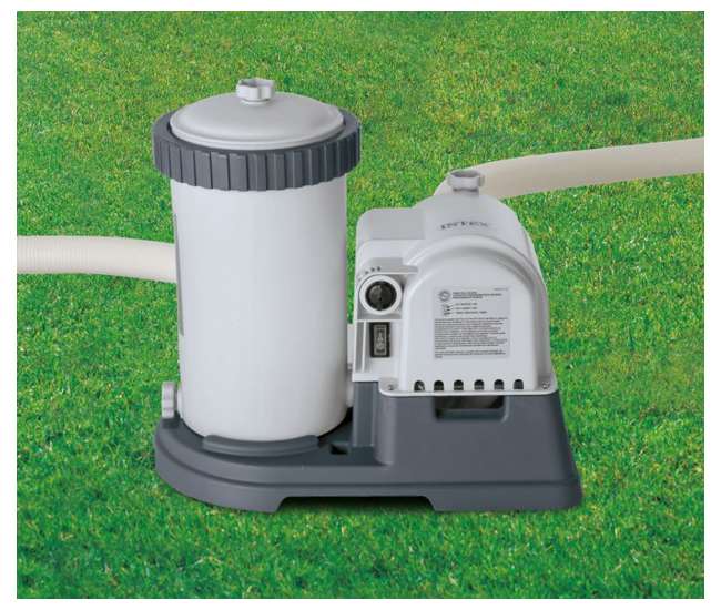Intex 2500 GPH Filter Pump & Krystal Clear Saltwater Pool Chlorinator w