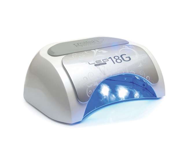 US01379-18GLAMP + 01755-BASIX + 1900116-6PPACK Gelish Professional Gel Nail LED Lamp + Starter Kit + 16 Colors