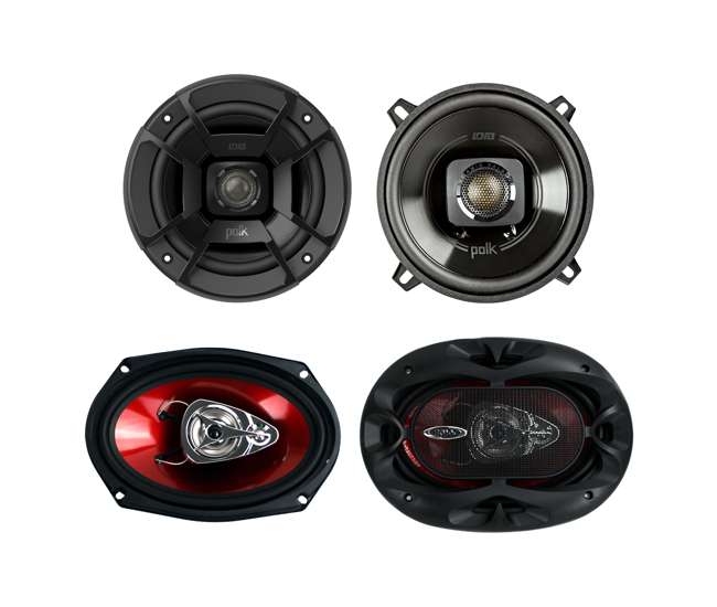 DB522 + CH6930 Polk Audio 5.25-Inch 300W Marine Speakers, Pair + 6x9-Inch 400W Speakers, Pair