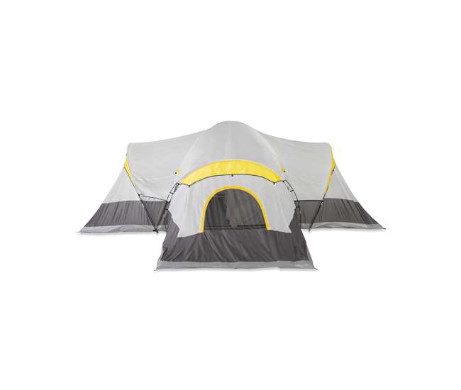 TGT-MANITOBA-14-C-U-B Tahoe Gear Manitoba 14-Person Family Camping Tent with Rainfly, Orange (Used)