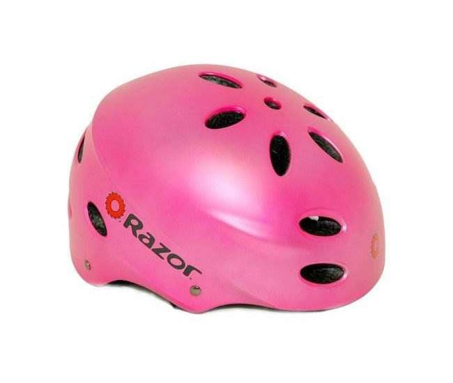 15130659 + 97783 Razor Pocket Mod Electric Sweet Pea Scooter & Youth Helmet (Pink)