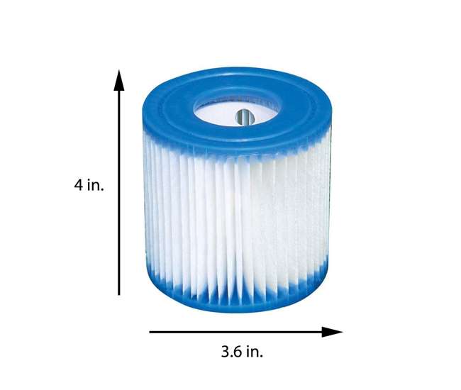 26701EH Intex 10ft x 10ft x 30in Pool w/ 10 Foot Round Pool Cover and Filter Cartridge