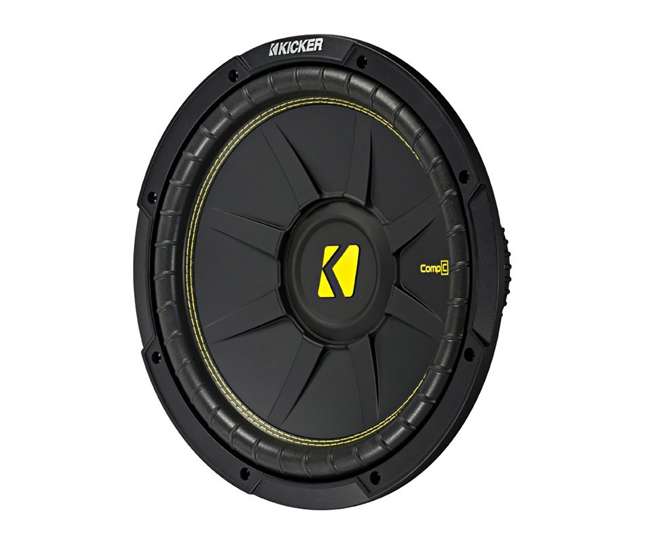 QDODGE124DOOR + 2 x44CWCS124+R1100M+4GAMPKIT-SFLEX 2 Kicker 12-Inch 600W Subwoofers w/ Dodge Ram Quad Cab '02- 12-Inch Box with Amp with Wiring (Pair)